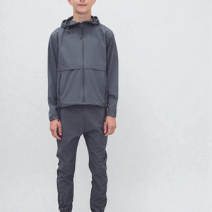 Load image into Gallery viewer, Teddy Premium Nylon Flap Tracksuit Set BJ14N in Slate Grey

