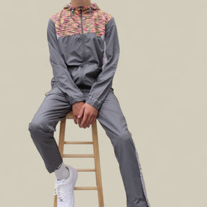 Load image into Gallery viewer, James Active Trex Tracksuit BT2411 Orange and Grey
