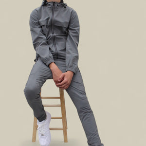 Load image into Gallery viewer, Joey Smart Zipped  Tracksuit- NBJ-195 Dark Grey
