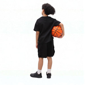 Load image into Gallery viewer, Miles Set  Cargo Pocket Luxury Short Set- CF24-2-113B in Black
