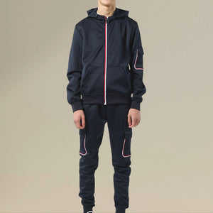 Load image into Gallery viewer, Tom Smart Zipped  Tracksuit BT8277 in Navy
