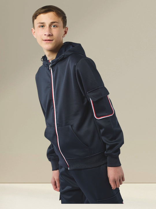 Tom Smart Zipped  Tracksuit BT8277 in Navy